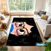 Whimsical Eyes With Glasses Non-Slip Home Carpet Design for Office Decor Living Room Gift