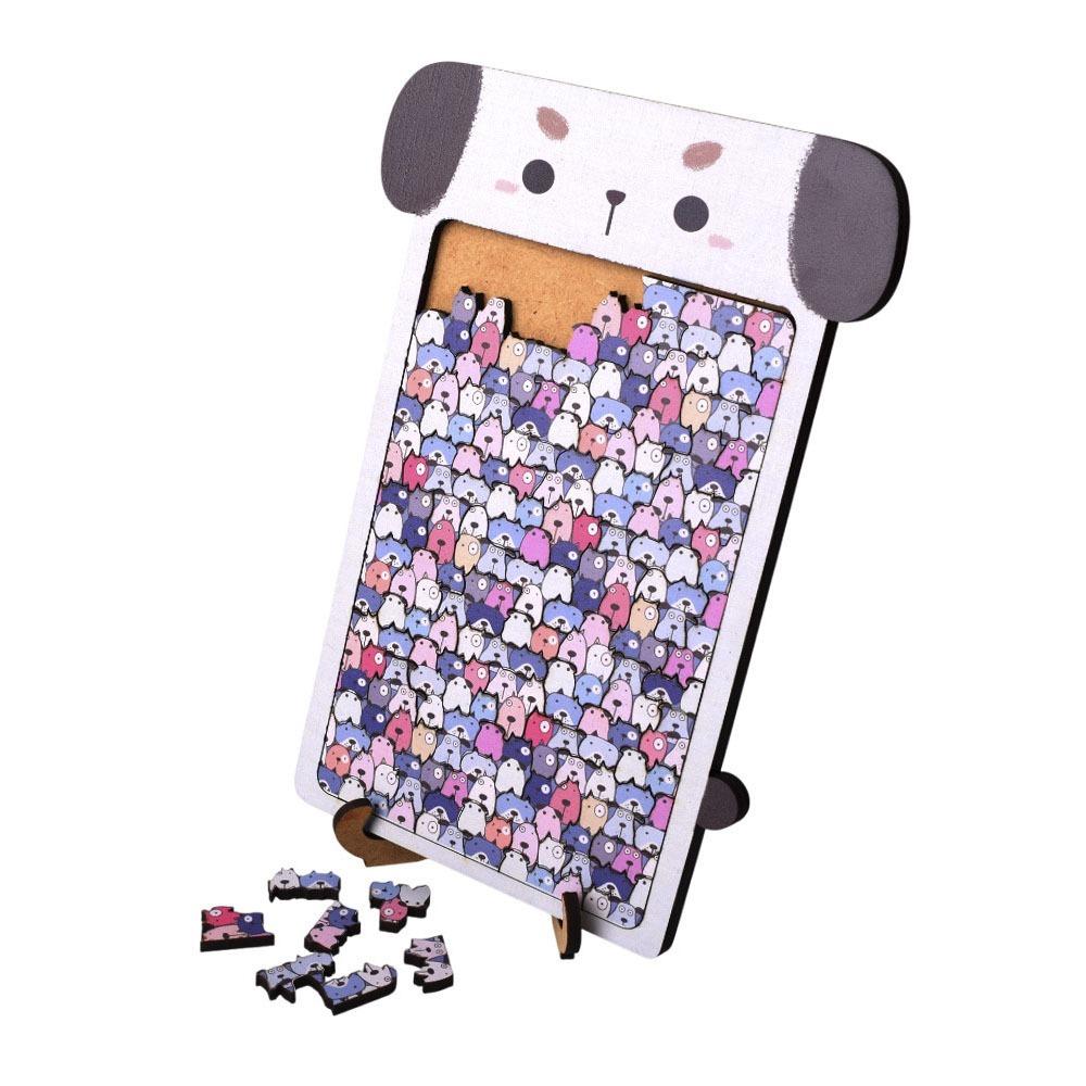 

Brain Burning Cat Wooden Puzzle Animal Puzzle Unique Irregular Puzzle Children s Toy Style B