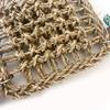 Natural Woven Parrot Hammock Chewing Toy With Wood Bead For Small Bird Cockatiel Budgie Swing Perch Cage Hanging Toy