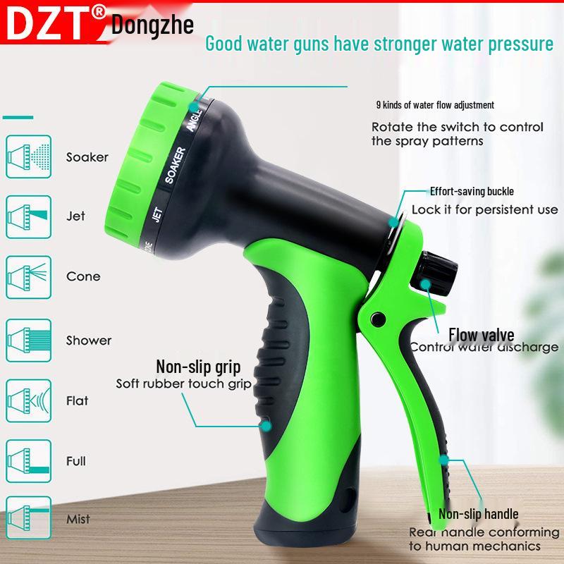 Telescopic High-Pressure Foam Wash Set: Hose, Water Gun & Sprinkler Tool