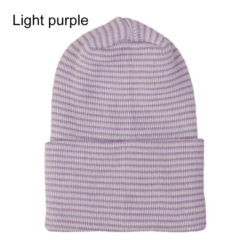 Stripe Infant Hat For 0-6 Month Newborn Baby Hospital Hat Soft Cotton Cute Big Bow Beanie Cap Winter Turban Hats for Baby Girls
