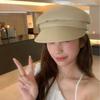 New Summer Casual Sun Protection Bere Baseball Cap Korean Version Straw Woven Wrinkled Newspaper Baby Hat Women's Star Anise Hat Trend