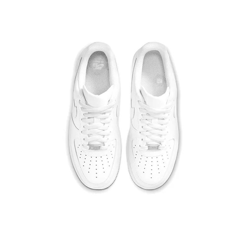 Nike Air Force 1 Triple White Comfortable Classic Retro Style Durable Breathable Kids Sneakers Kids Sneakers AD8959-100