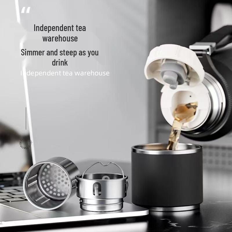 2025 Large Capacity Insulated Kettle with Tea Infuser – Unisex