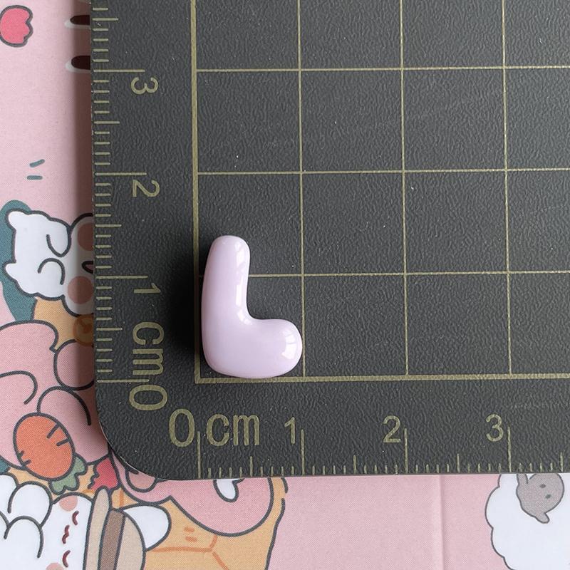 Resin Alphabet Letter Charms 26Pcs Cute Bubble Design Pastel Full A-Z Set for DIY Necklace Bracelet Friendship Gifts