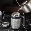 Boundless Voyage Titanium Vacuum Insulated Mug with Tea Strainer and Lid, 700ml Capacity, Keeps Hot or Cold, Stylish Gift for Father's Day, Birthday,