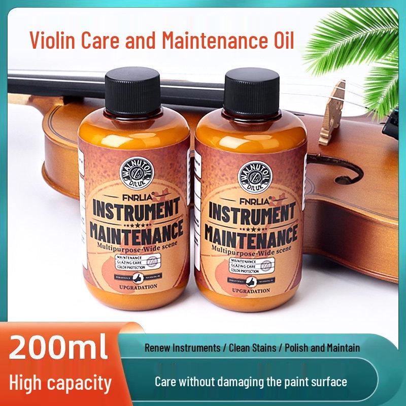 String Instrument Care: Violin, Guitar, Viola, Cello Cleaning and Polishing Oil