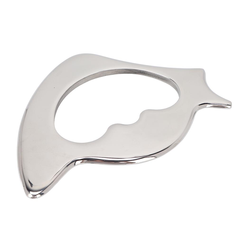 Massagegerät Edelstahl Physiotherapie Gua Sha Muskel Schaber Werkzeug mit Aufbewahrungstasche für Beine Knöchel Rücken Nacken