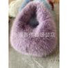 New imitation fox hair Korean version of cute fashion dumpling bag Internet celebrity trend