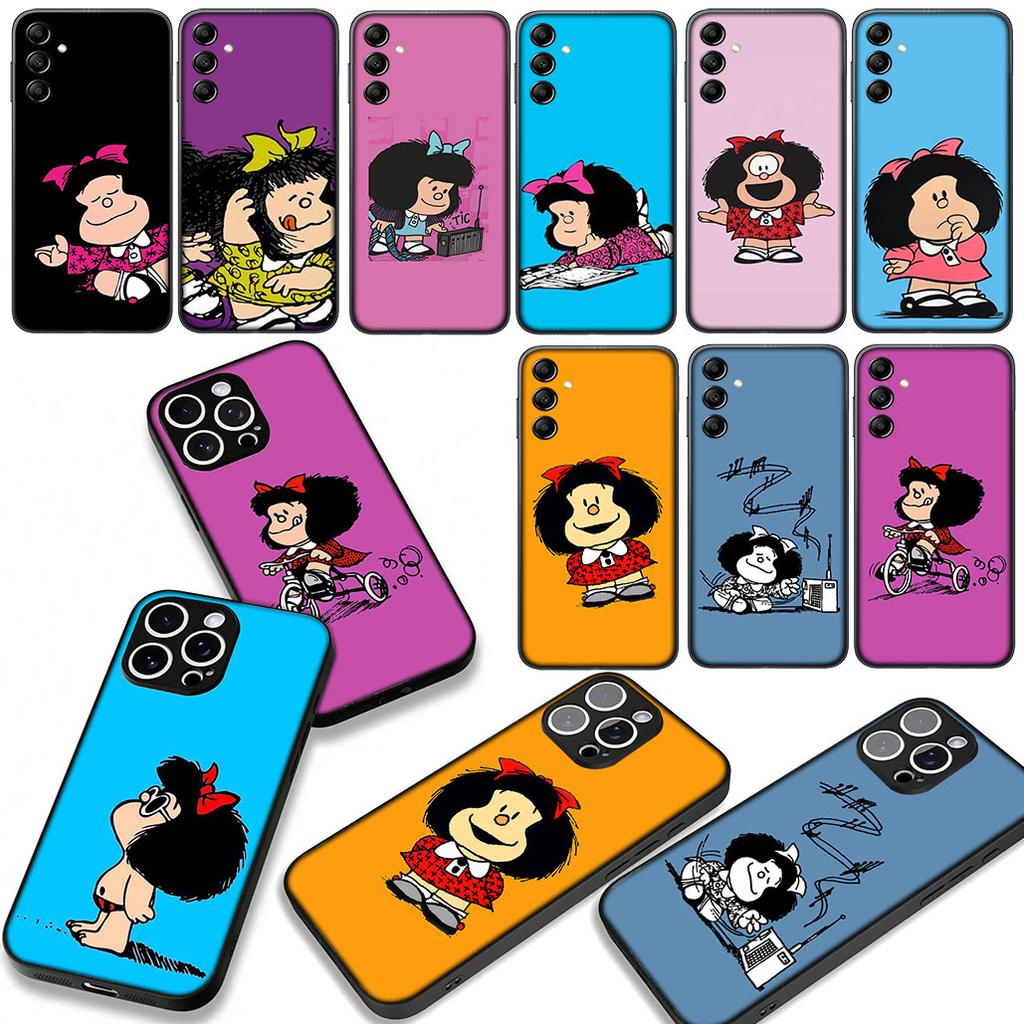 Cute M-Mafaldas Cartoon Case for Motorola Moto Edge 70 60 Fusion 40 NEO 20 Pro G Stylus G56 G96 G71 G73 G41 G42 G50 G51 G52