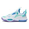 Li Ning All City 10 V1 Low Basketball Shoes Kids Sneakers White Green YKBS024-3
