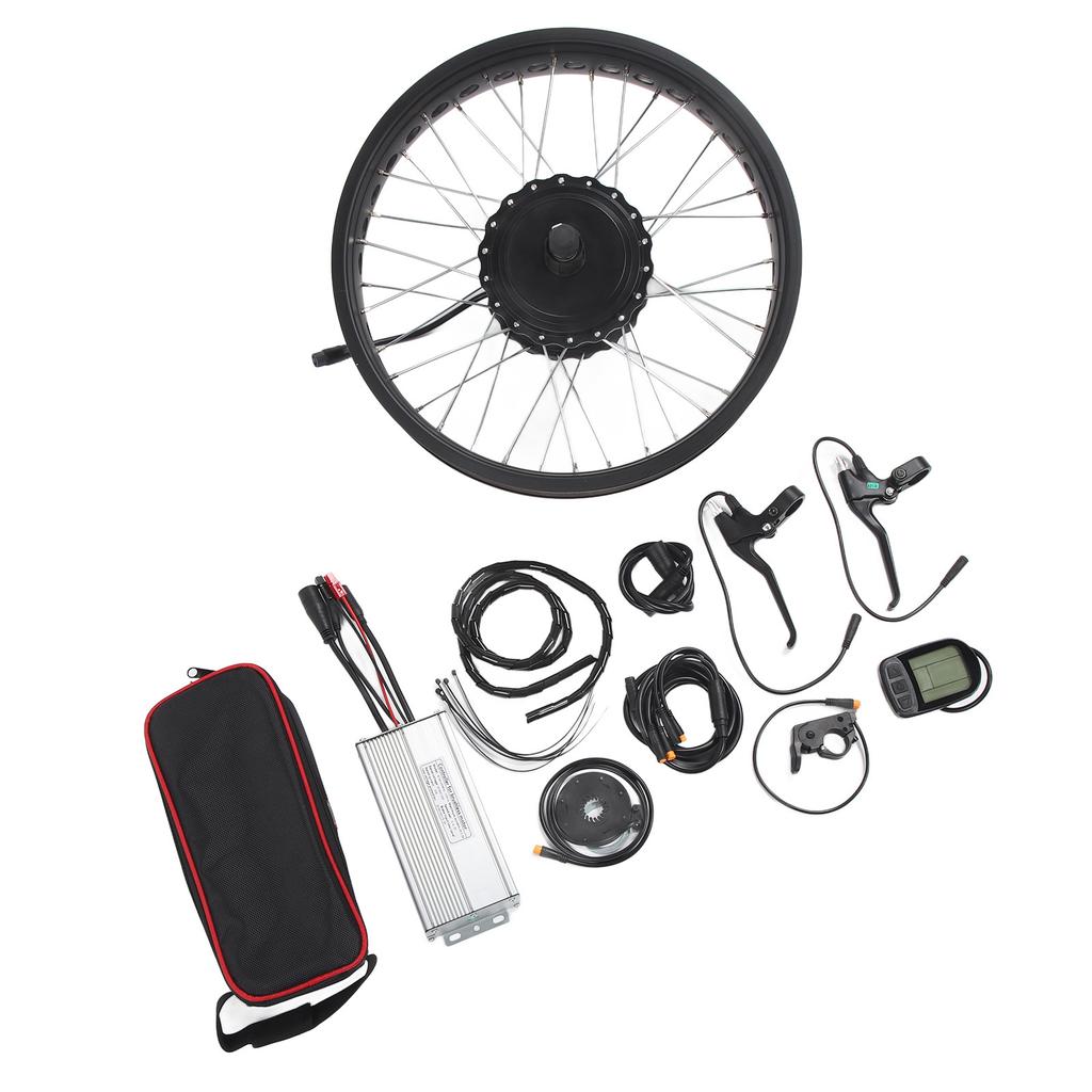 20 Inch Snowmobile Lithium Battery Modification 20 Inch 48V 750W Rear Wheel Electric Bike Motor