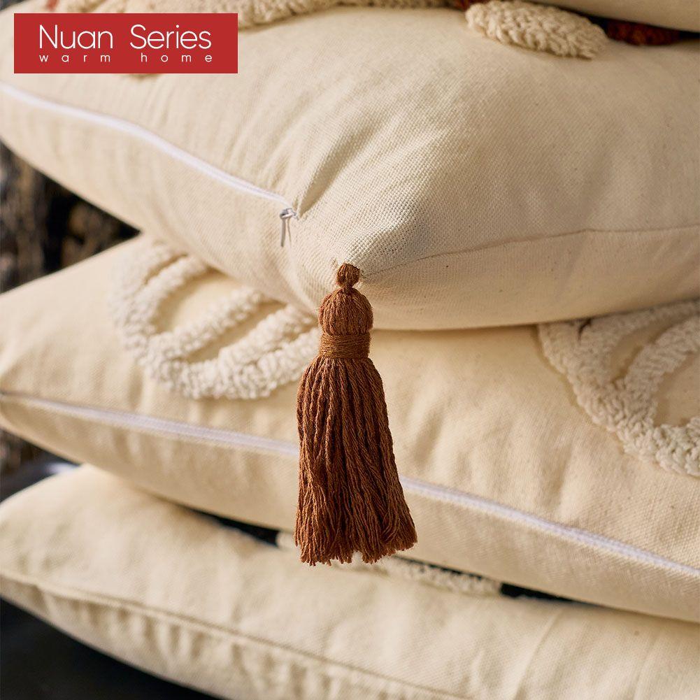 1PC Nuan Series Ins Cartoon Pumpkin Pattern Halloween Cushion Cover Plush Flow Embroidery Pillowcase for Sofa Living Room Bedroom Home Decor