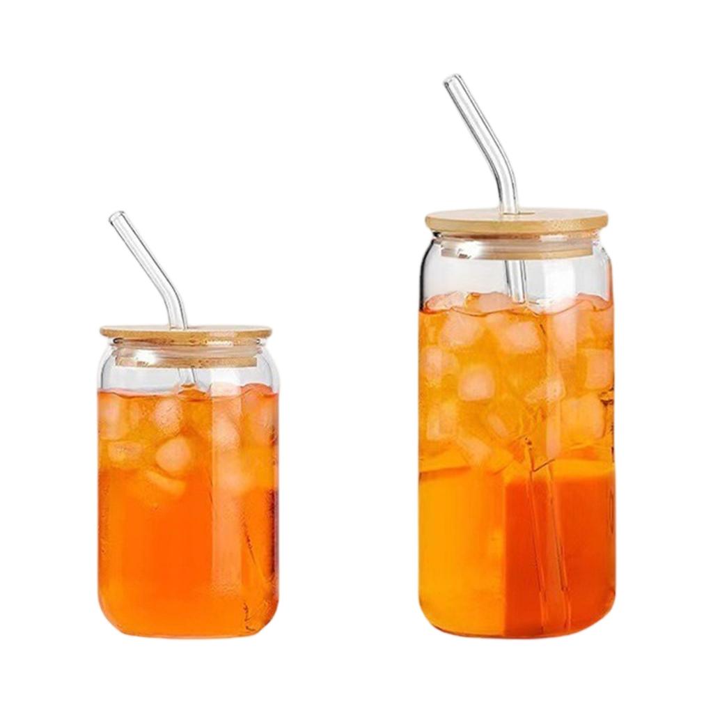 Hushållskall dryckesglas med lock och sugrör, Transparent Hög, Utseende Colaglas för Mjölk, Juice & Isdrycker