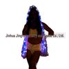 LED Glowing Sequin Hooded Jacket - Women's Nightclub Performance Vest