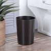 Bronze Metal Bathroom Wastebasket Decorative Trash Container Sleek Design Durable Open Top Indoor Use Household Bin