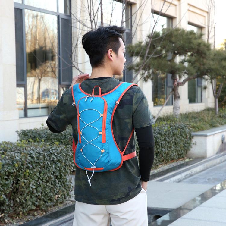 Outdoor Hydration Cycling Backpack - Splash-proof Nylon Double Shoulder Bag with Water Bladder