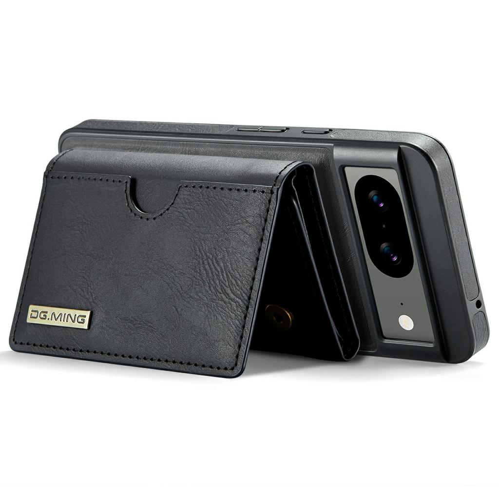 DG.MING M6 Series For Google Pixel 8 Case Magnetic Wallet PU+PC+TPU Phone Cover
