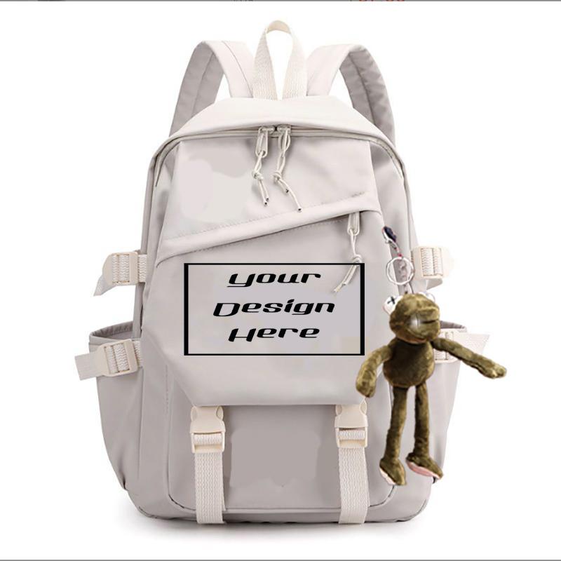 

Модный рюкзак с индивидуальной печатью для учеников начальной и средней школы, мужской и женский рюкзак для отдыха, дорожная сумка, корейская версия