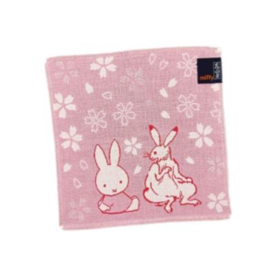 Marimo Craft Miffy X Choju Giga Gauze Mini Hana Yori W250xH250mm Towel, Dango, Approx. DBC-222