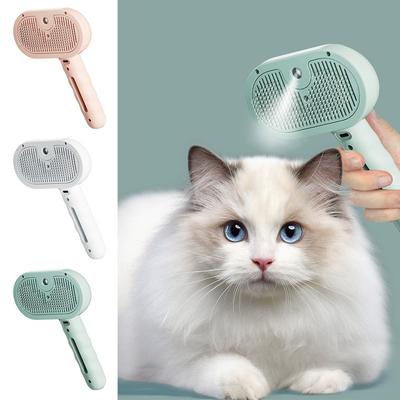 Pet Spray Comb Remove Floating Hair USB Charging Built-in Mist Humidifier Hair Removal Comb Pet Grooming Clean Tool Cat Dog