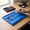 Watch Parts   Anti Dust Divided Watch Movement Dust Cover with Transparent Acrylic Lid for Watchmaker Blue