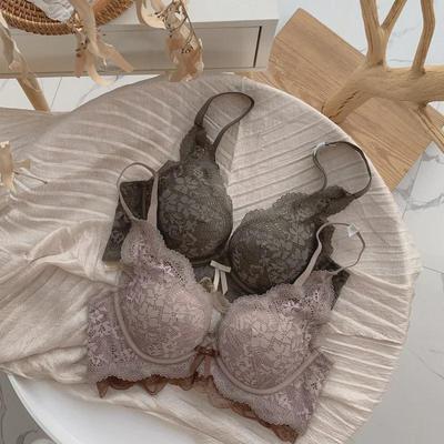 Reggiseno di supporto in pizzo da ragazza: Seno Piccolo, Regolabile, Anti-Espansione, Senza Ferretto, Parte Superiore Sottile, Parte Inferiore Spessa