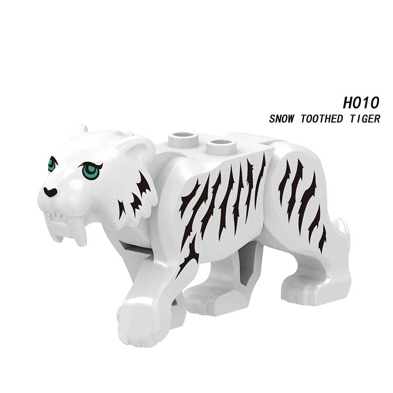 Medieval Castle Knight Building Block African Animal Elephant Tiger Camel Deer Bear Dragon Horse soldier Sheep Boar MOC Toy Gift