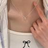 925 Sterling Silver Square Geometric Clavicle Necklace - Versatile Summer Jewelry for Dresses