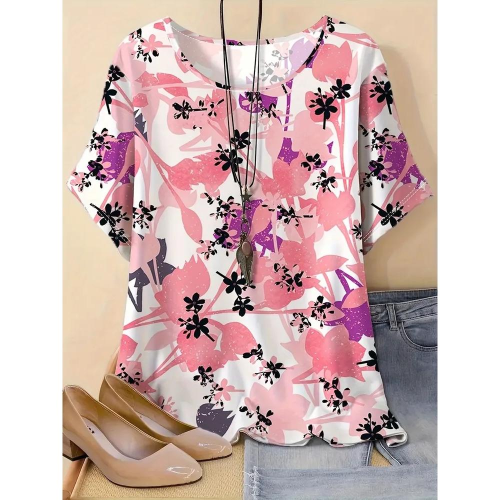 Fashion Versatile Loose Women's Top Short Sleeve Casual Comfortable T-Shirts Women’s