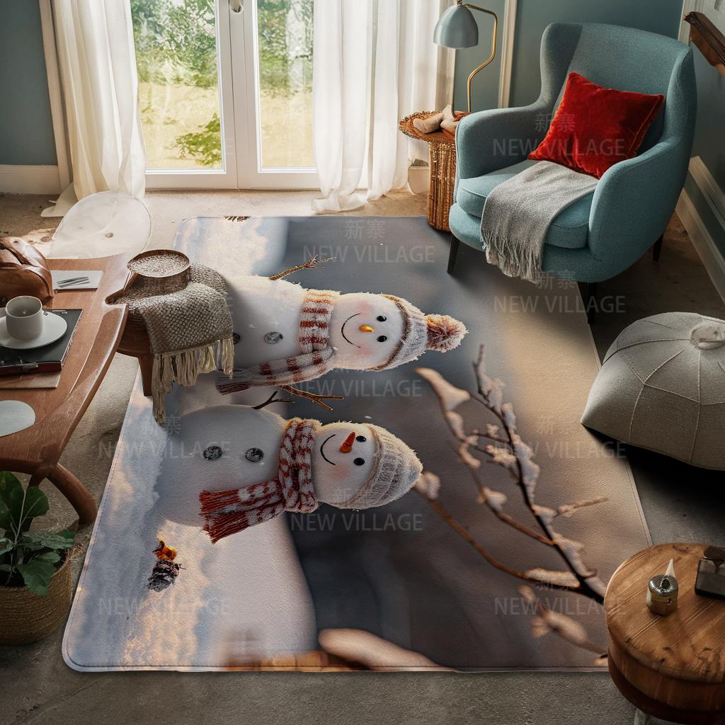 Koberec ke vchodu do domu Rohožka ke dveřím do domu Obývací pokoj Vana Koupelna Protiskluzové koberce s absorpcí vody vana Veselé Vánoce zima