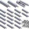 10PCS Soft Close Cabinet Hinge, Plastic with Sliding Screws for Silent Closing - Easy Mount for Kitchen, Wardrobe & Wooden Doors