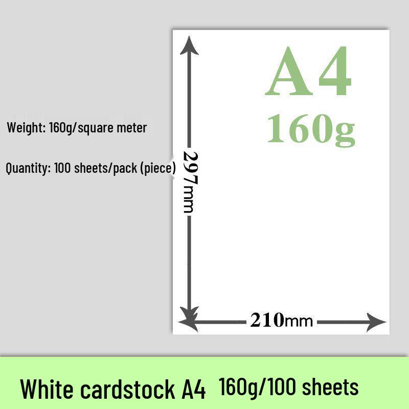 

Голландський білий картон формату A3/A4 для мистецтва та візитних карток - Щільна якість 8K