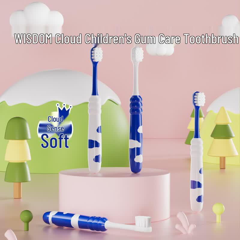 WISDOM Kids Soft Bristle Cartoon Toothbrushes