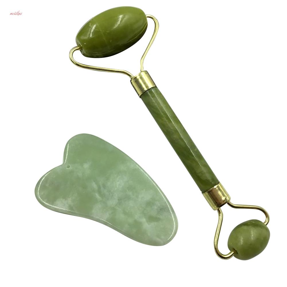 Роликовый массажер для лица с двойной головкой MDY Faux Jade Beauty Tool – купить по низким ценам в интернет-магазине Joom