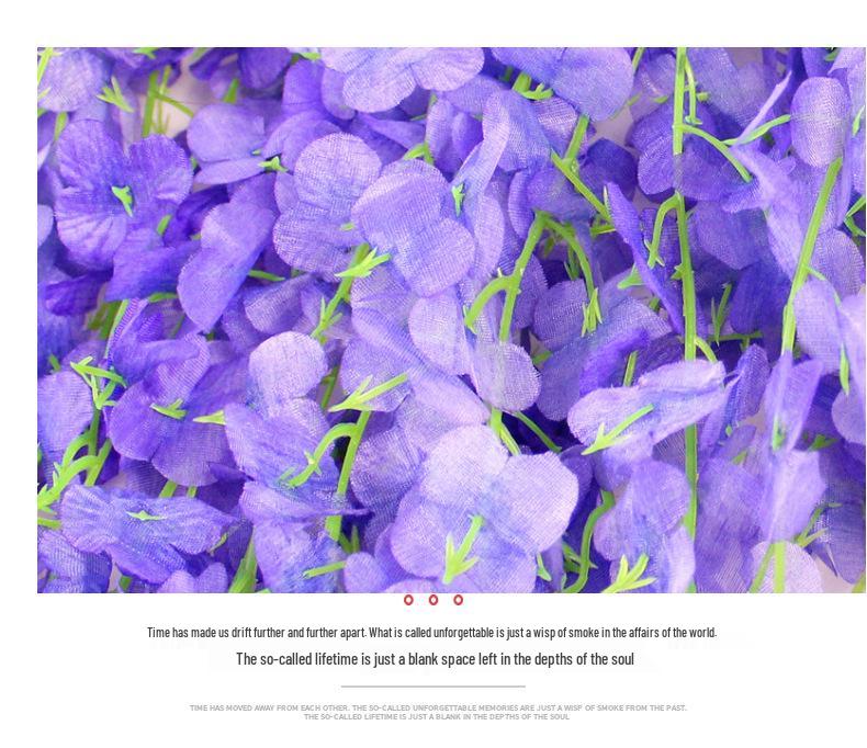 Artificial Wisteria Vine - Violet Hanging Flowers for Ceiling & Wedding Decoration