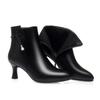 Fashion Winter Fashion Women Temperament Pointed Toe Stiletto Autumn Ankle Boots Zipper Casual Thin Soft Leather Boots For Office Lady