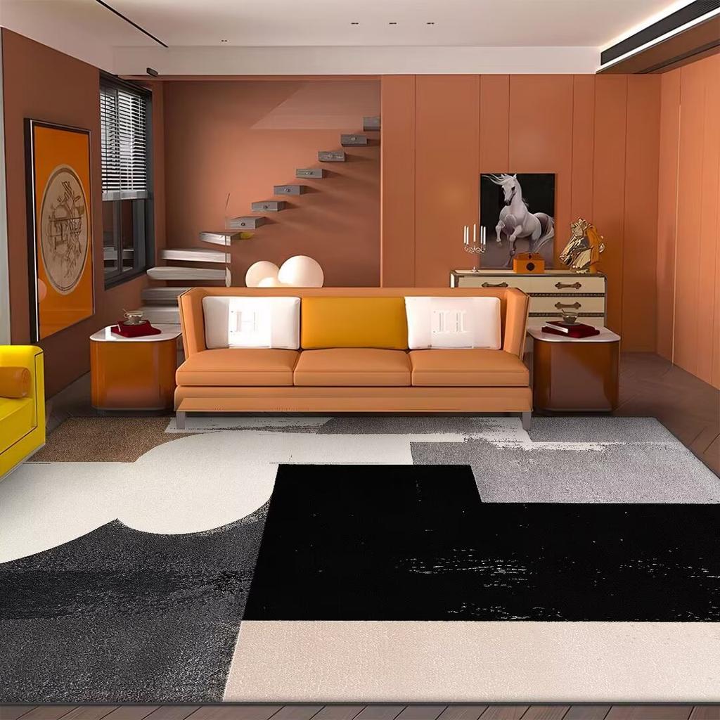 Large Area Decoration Rugs for Living Room Modern Abstract Washable Bedroom Carpet Gaming Room Non-slip Tatami Soft Floor Mat