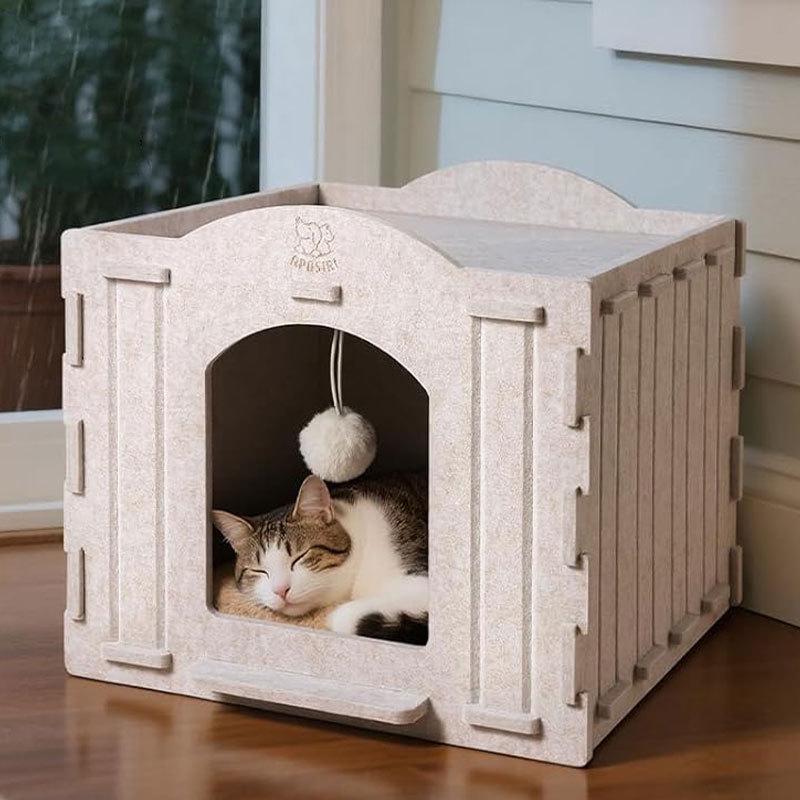 Foldable Felt Camel Cat Bed - Universal Pet Nest & Apartment Pet Cat Nest