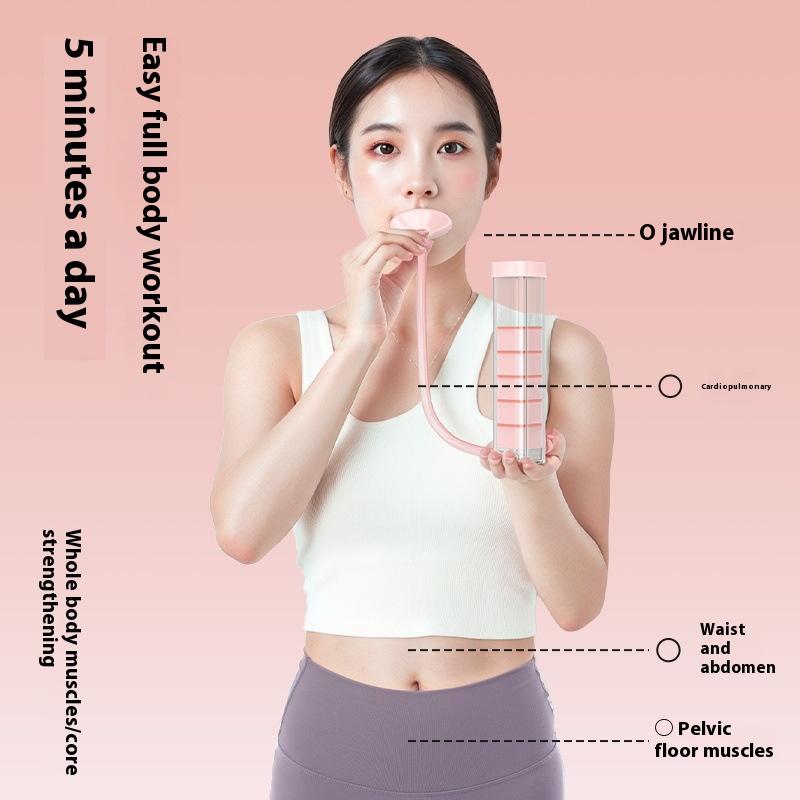 1 Set Breathing Exercise Device Abdominal Muscle Trainer Deep Breathing Dumbbell Men Women Adults Lung Capacity Training Device