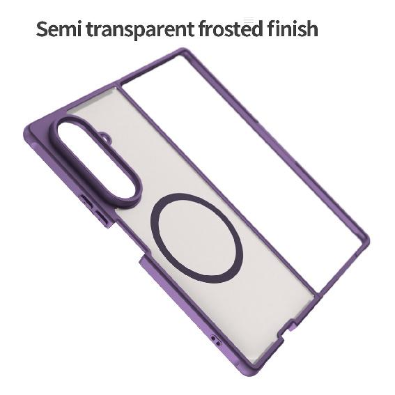 Phone Case For Samsung Galaxy Z Fold 7,Matte Magnetic Shockproof Hybrid Phone Cover For Samsung Galaxy Z Fold 7