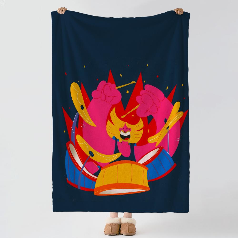 artist P-Peve Azevedo-o Throw Thick Comfort Flannel Quilt, Multi-scene Use Indoor Outdoor Daily Nap