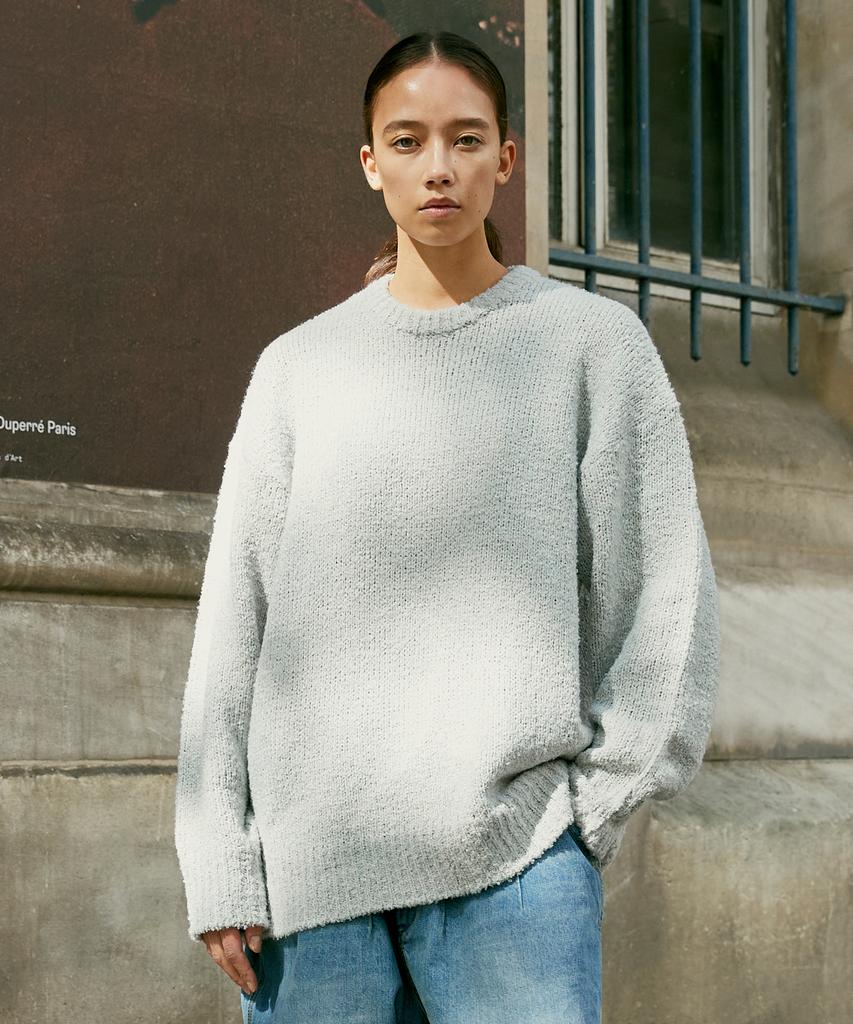 MINIMALPROJECT Boucle Round Knit Mnt104 [Cool Gray]