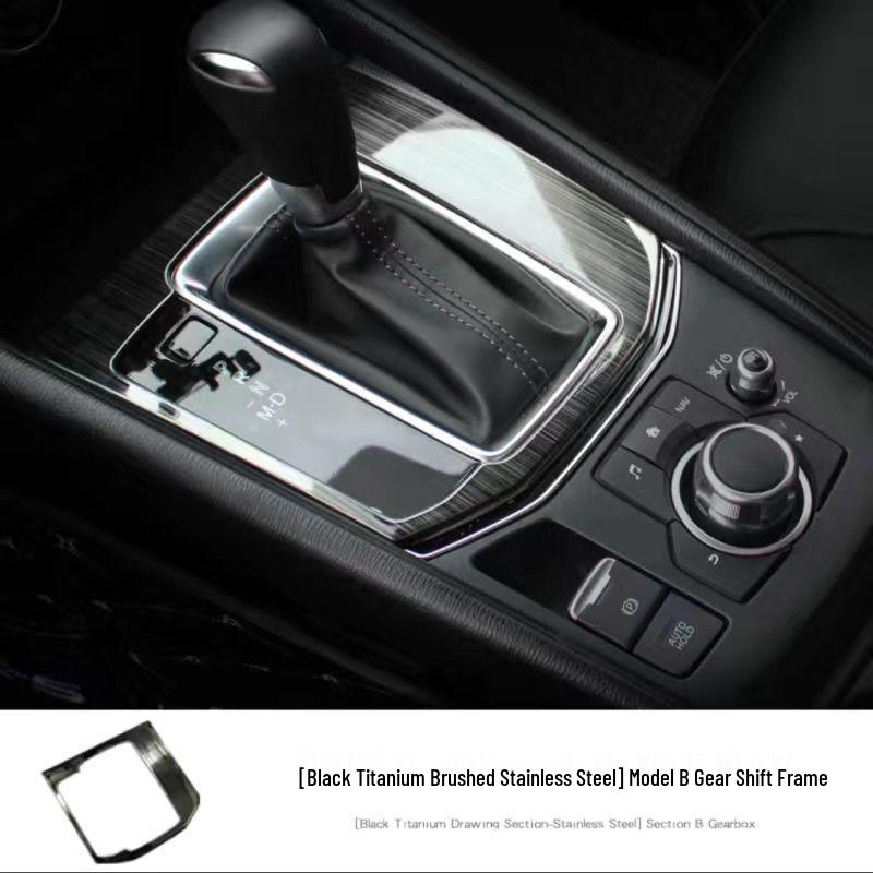 Mazda CX-4 Gear Shift Panel Upgrade: Modern Luxury Mineral Metal Texture Console Kit