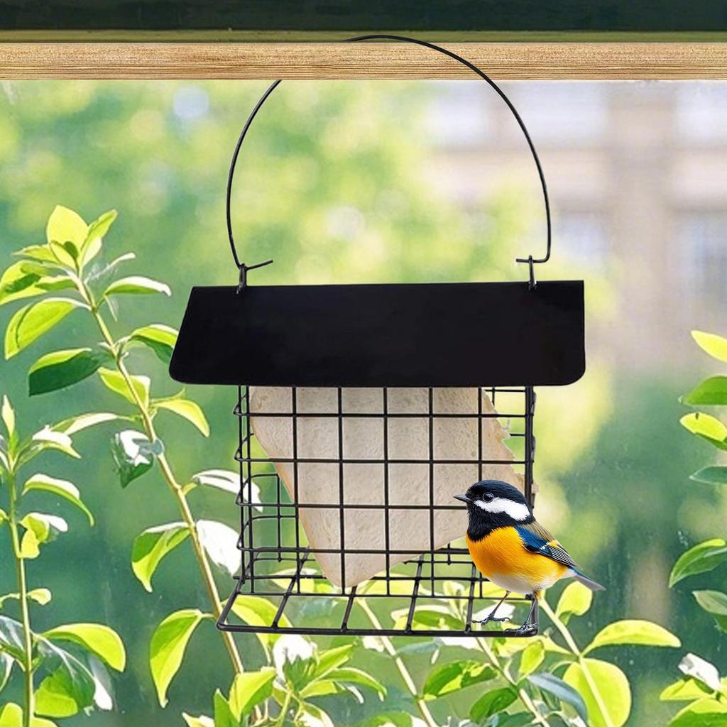 Hanging bird feeder Reusable Squirrel Proof Feeding Station Mental Cage Bird Feeder for Wild Hummingbirds Woodpeckers All Breeds