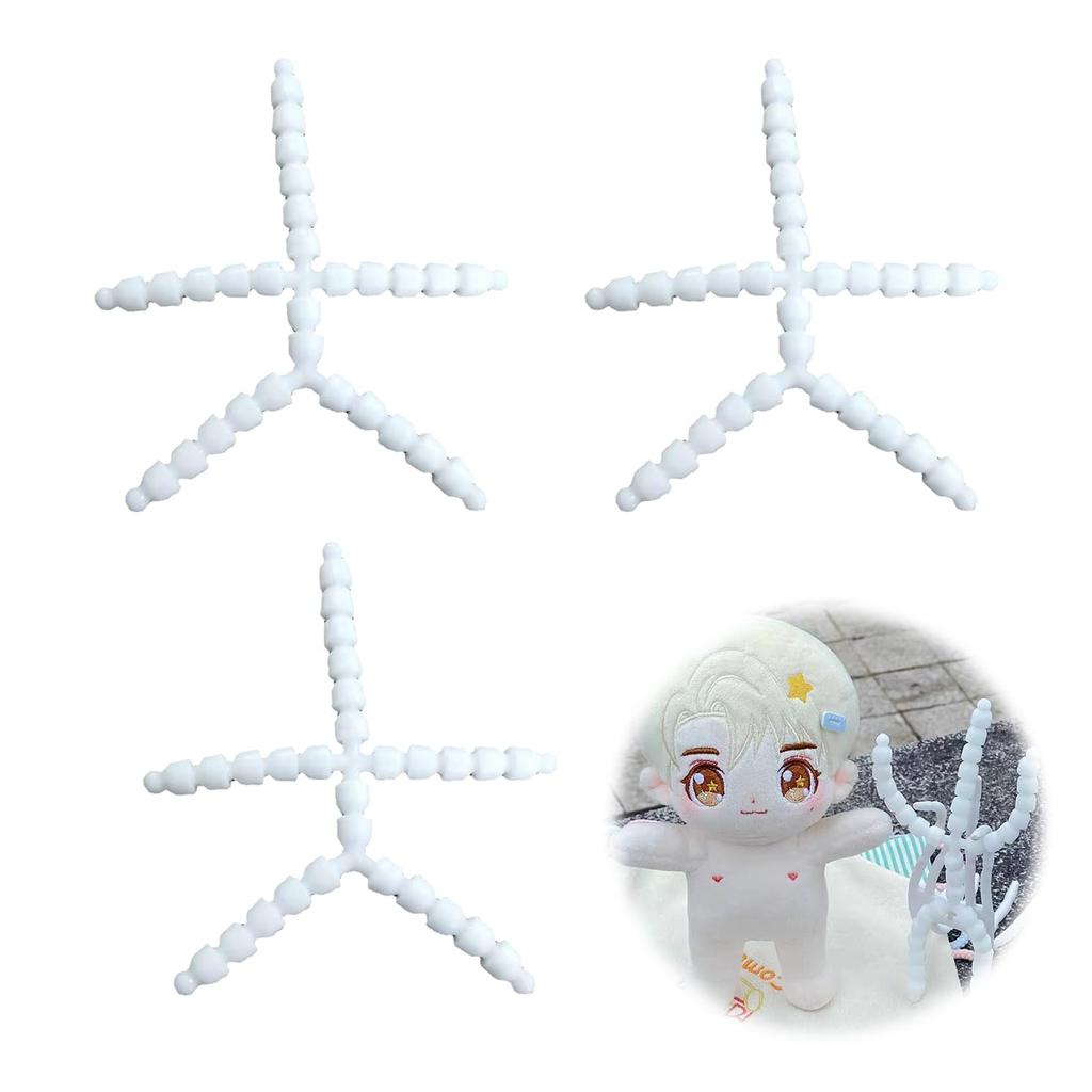 Stuffed Animal Skeletons, 15cm Articulated Stuffed Animal Skeletons (Pack of 3), Articulated, Posable, Craft Supplies, for Plush Toys, Doll Making