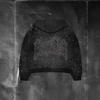 Unisex Gotická mikina s kapucí a kamínkovým písmenem Vintage potisk hvězd Zkrácená mikina S-4XL