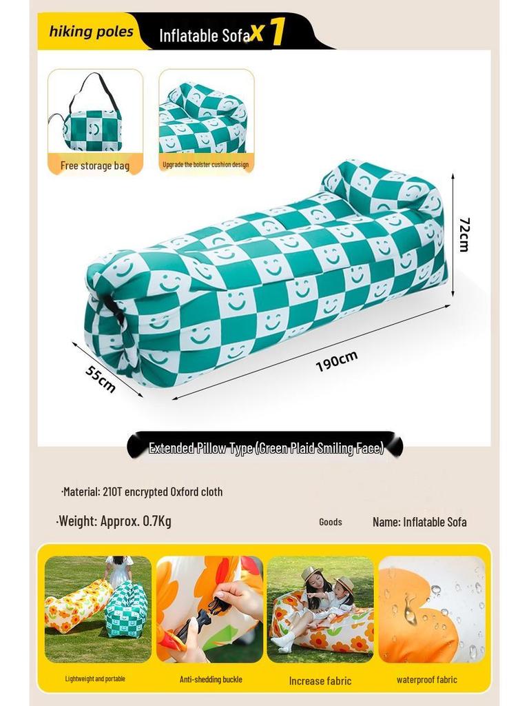 Aufblasbares Outdoor-Camping-Sofa-Stuhl - Tragbare Luftlounge für Festivals & Picknicks