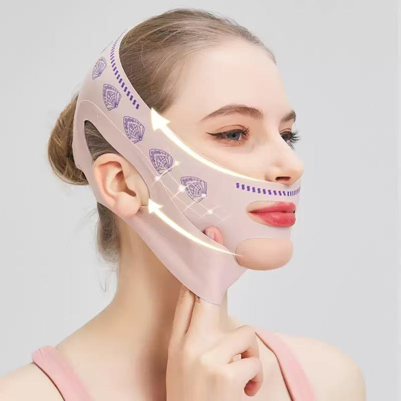 V-Face Lifting Bandage: Firming and Sculpting Sleep Mask for Nasolabial Folds & Double Chin