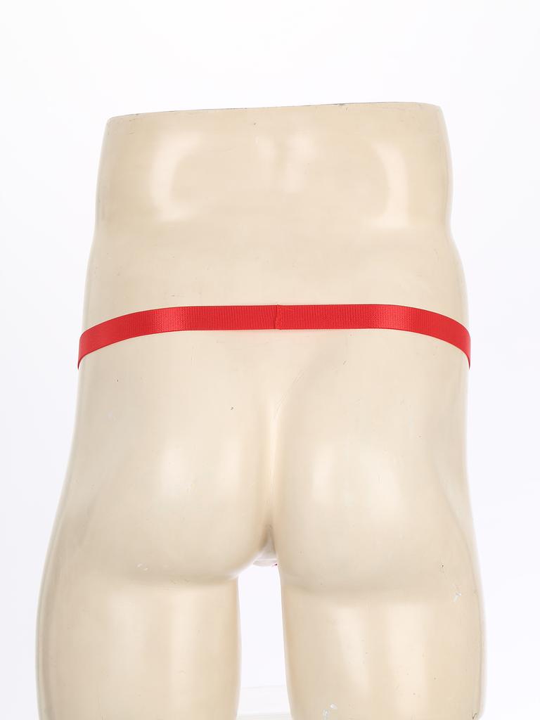 Men O Ring Enhancer Micro Thongs Backless Pole Hollow Out Opening Butt Flaunting Jockstrap Erotic Underwear